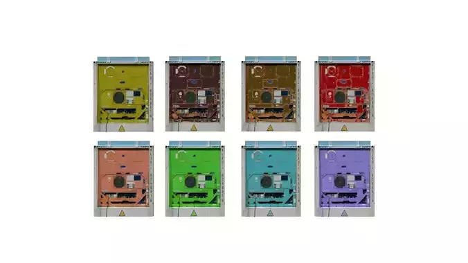 Data Chip Sci Fi Upgrade Module Micro Tech Electric Space Power Low-poly 3D model