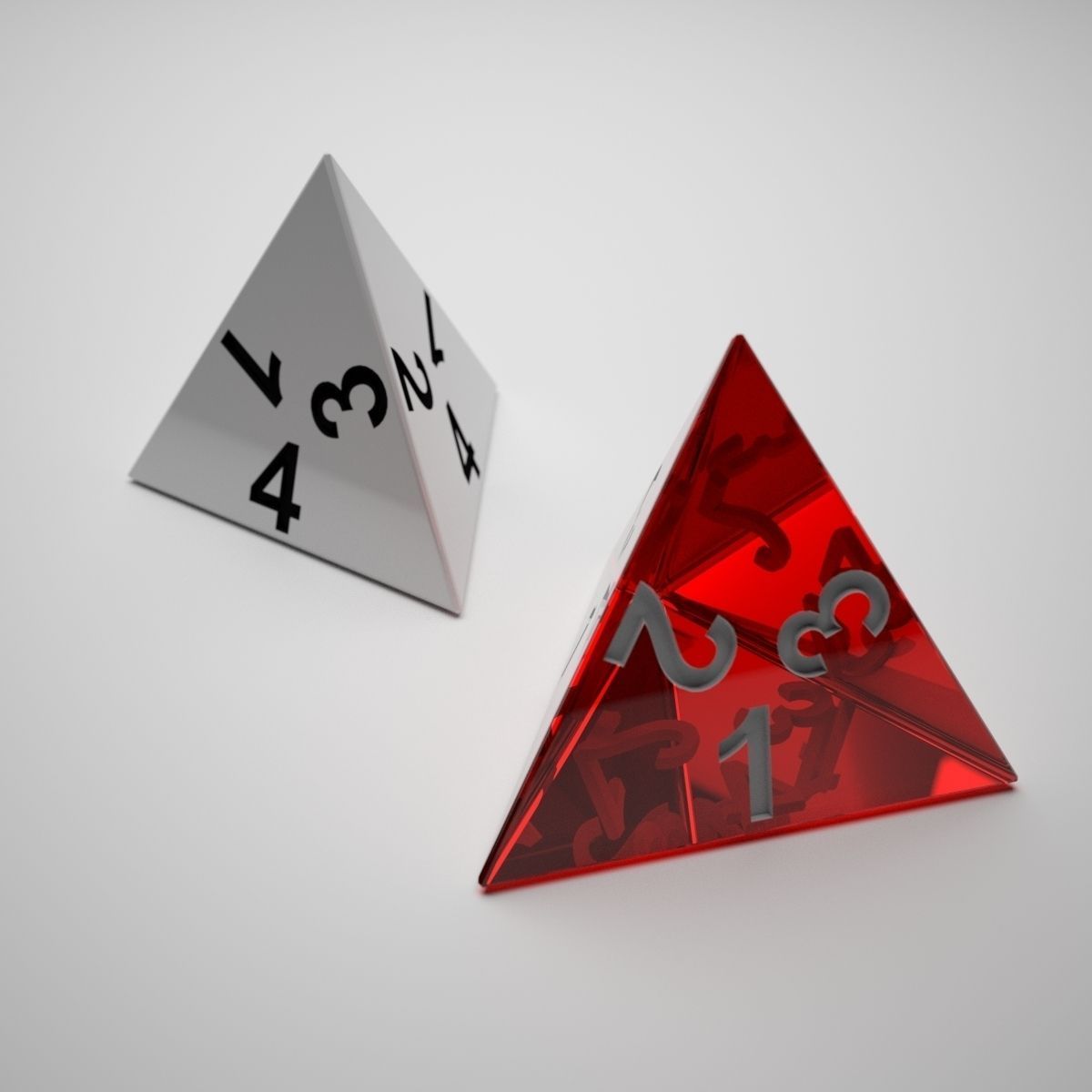 Role Playing Dice - Complete Set - 3D Print Ready 3D model_8