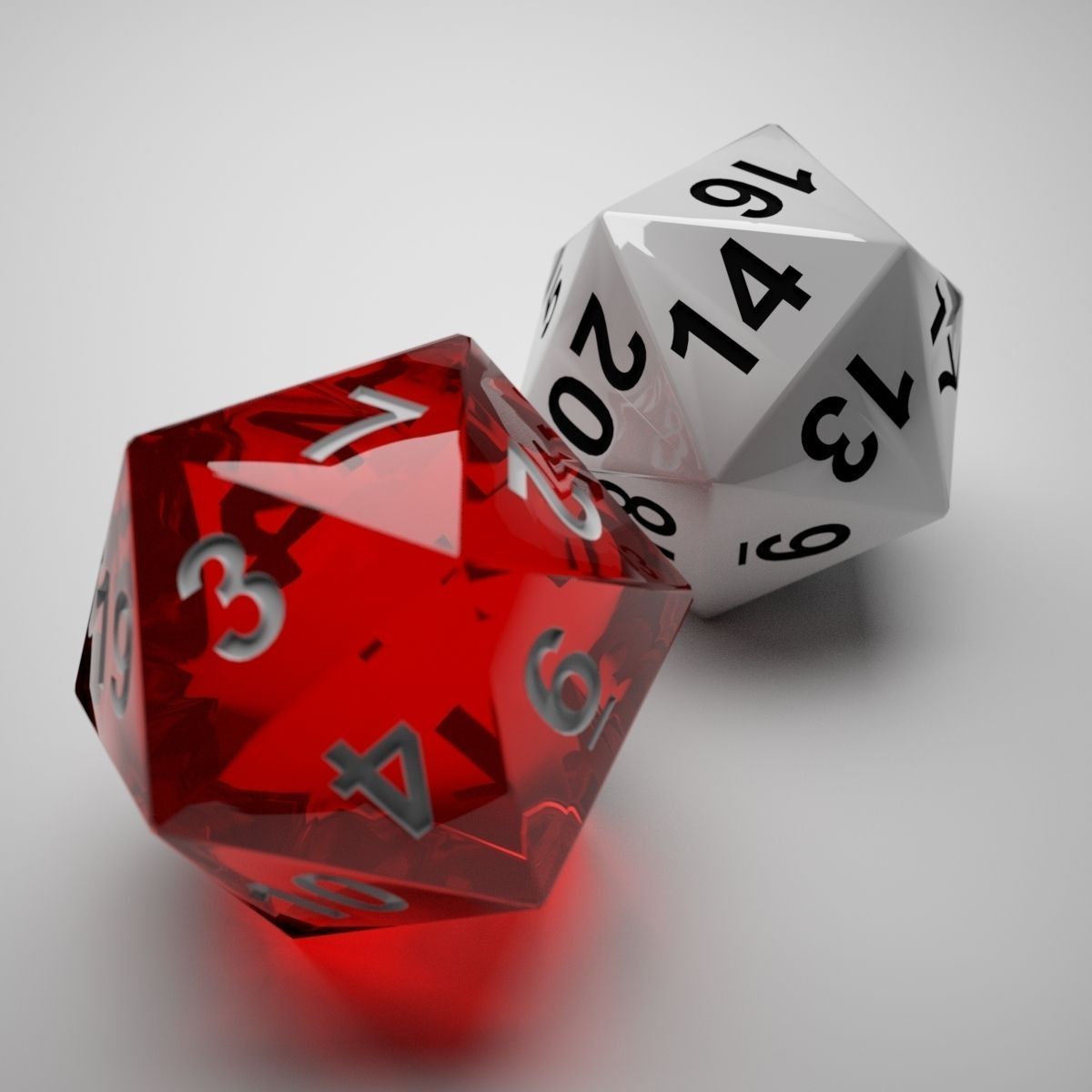 Role Playing Dice - Complete Set - 3D Print Ready 3D model_4