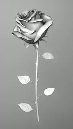 FLOWER 4 silver rose