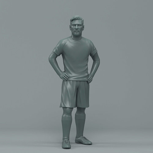 Messi soccer player 3D print model