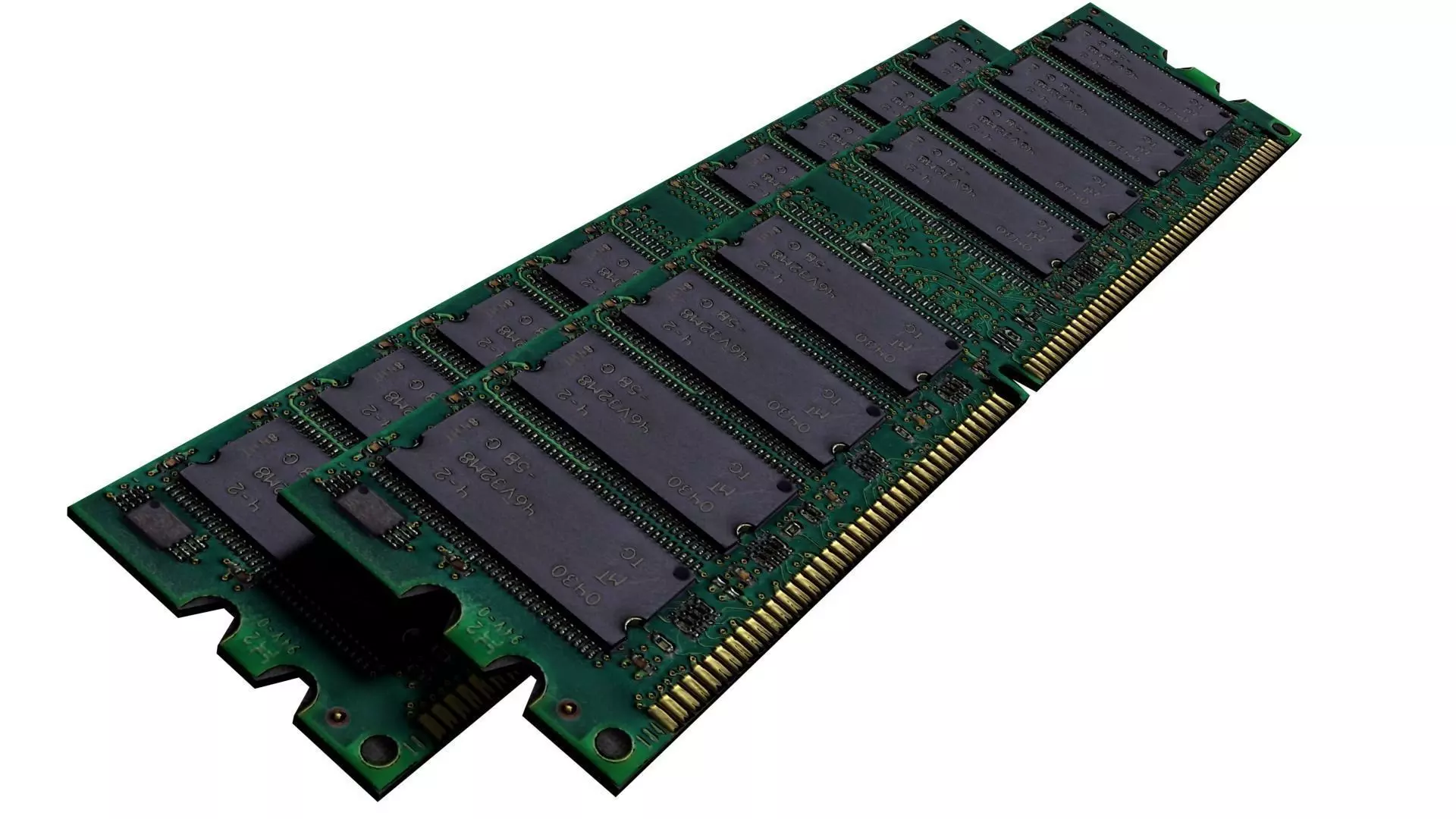 Ram Memory Card Computer Part Tech Machine Storage Data Sci Fi Low-poly 3D model_0