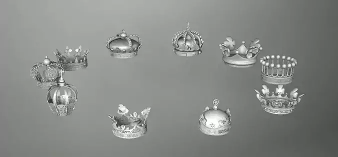 CROWNS in circle