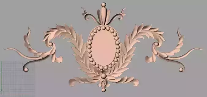 CNC 3D relief design STL format file used for artcam aspire E747