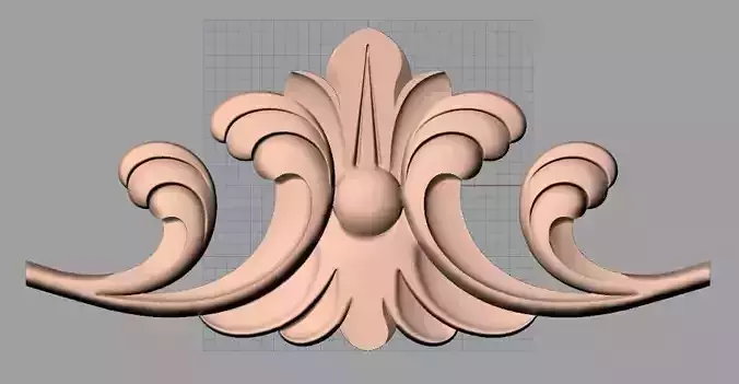 CNC 3D relief design STL format file used for artcam aspire E745 3D model
