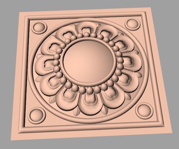 CNC 3D relief design STL format file used for artcam aspire E743 3D model_1