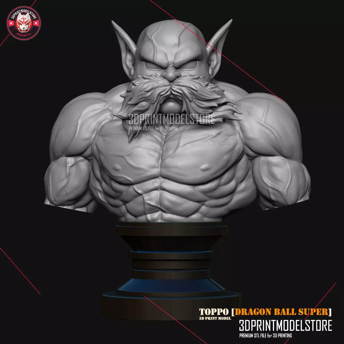 Toppo STL - Dragon Ball Super Miniature - 3D Print Model 3D print model