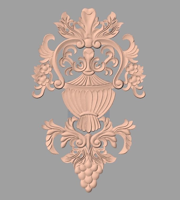 CNC 3D relief design STL format file used for artcam aspire E742 3D model_1