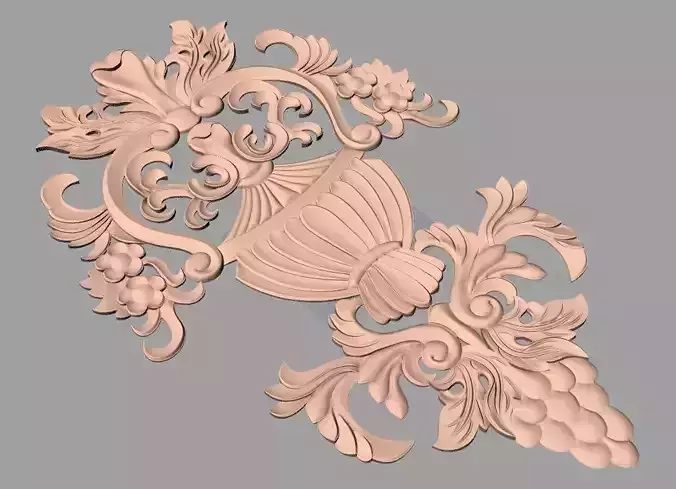 CNC 3D relief design STL format file used for artcam aspire E742