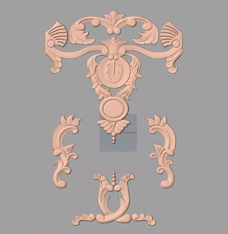 CNC 3D relief design STL format file used for artcam aspire E739 3D model