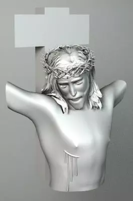 CHRIST 2 jesus on cross 3D model_0