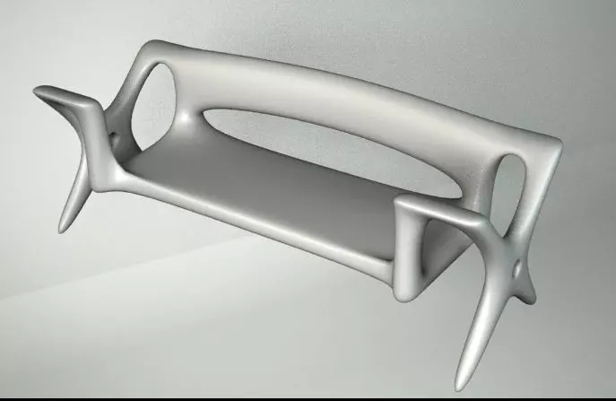 CHESTER bench 3D model_0