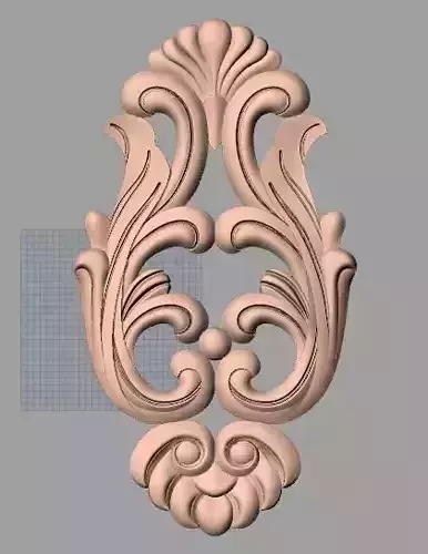 CNC 3D relief design STL format file used for artcam aspire E724