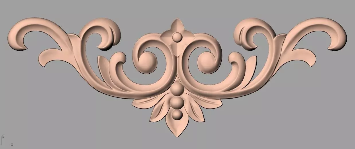 CNC 3D relief design STL format file used for artcam aspire E717 3D model_0