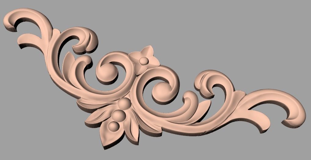 CNC 3D relief design STL format file used for artcam aspire E717 3D model_1