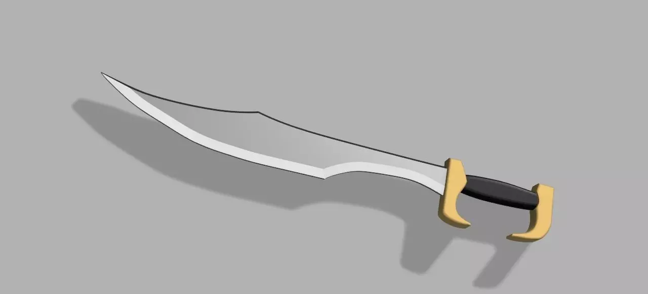 3D Printed Spartan Replica Sword Model for Cosplay 3D print model_0