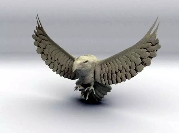 Eagle Wall Decoration 3D print model_0