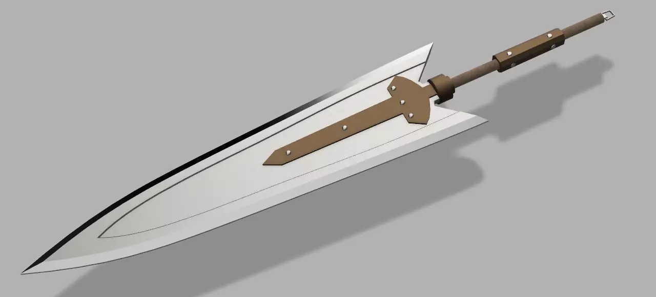 Monster Hunter Carbite Sword Cosplay Replica Prop Costume 3D print model_0