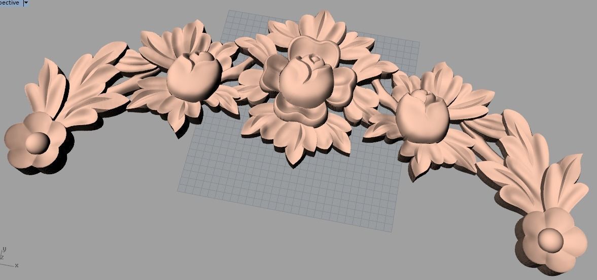 CNC 3D relief design STL format file used for artcam aspire E706 3D model_1