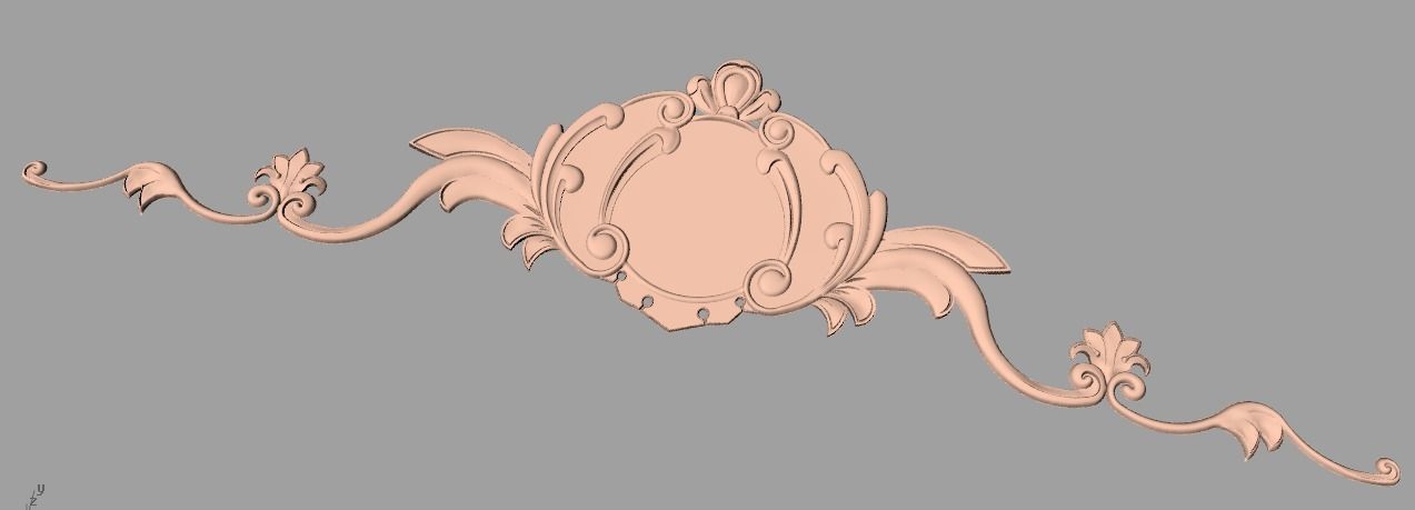 CNC 3D relief design STL format file used for artcam aspire E705 3D model_1