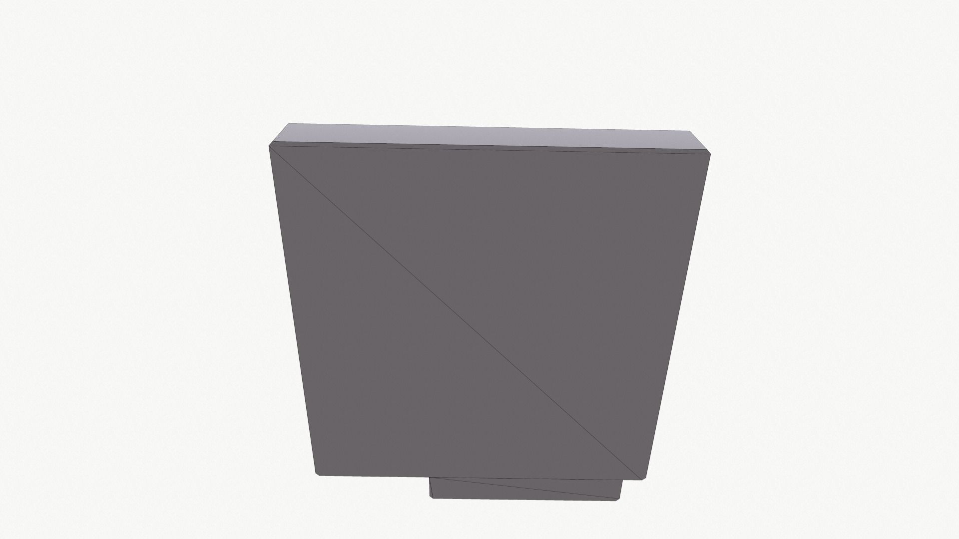 Computer vintage Low-poly 3D model_19