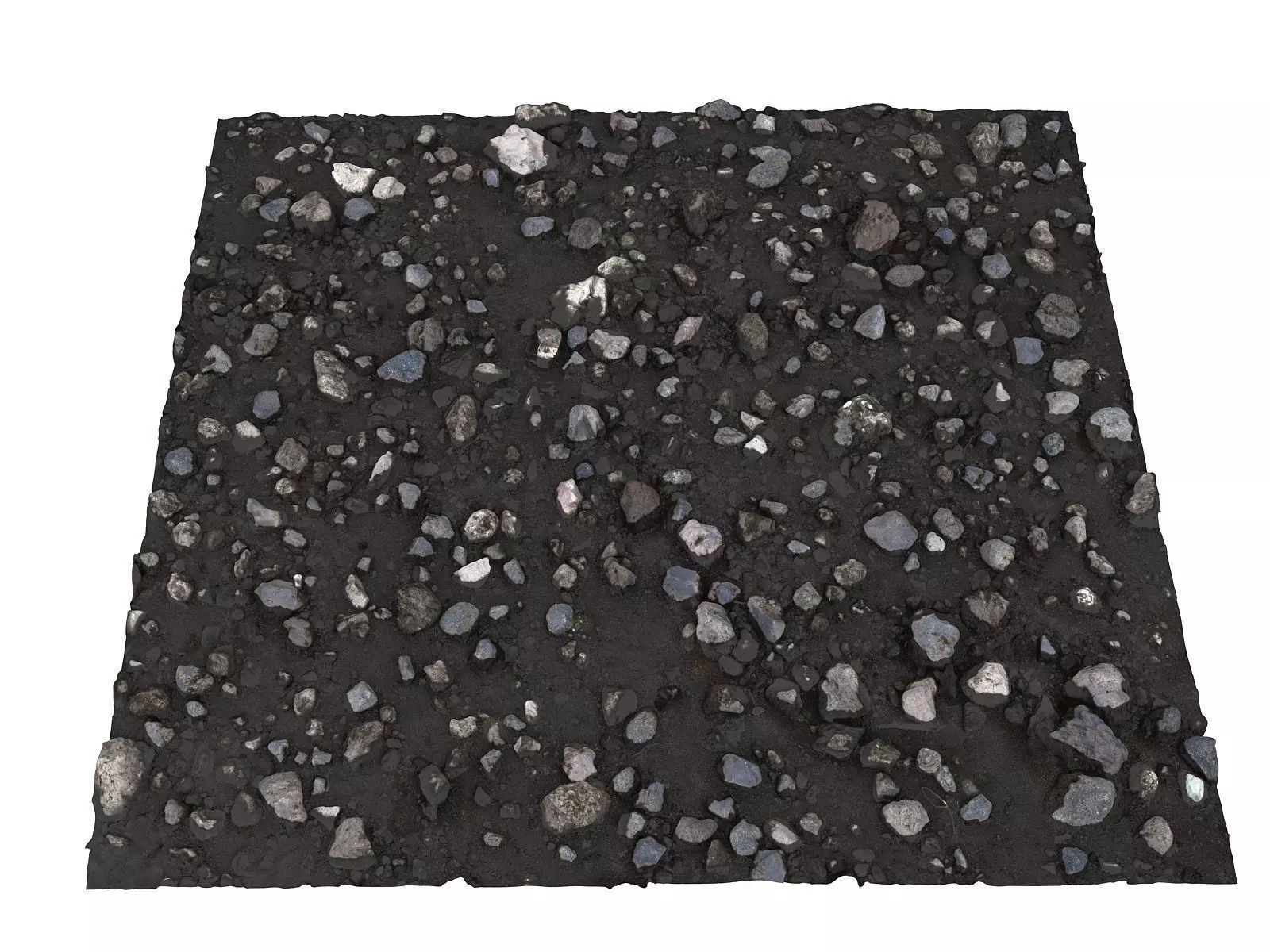 Mud stones desert 16K Low-poly 3D model_0