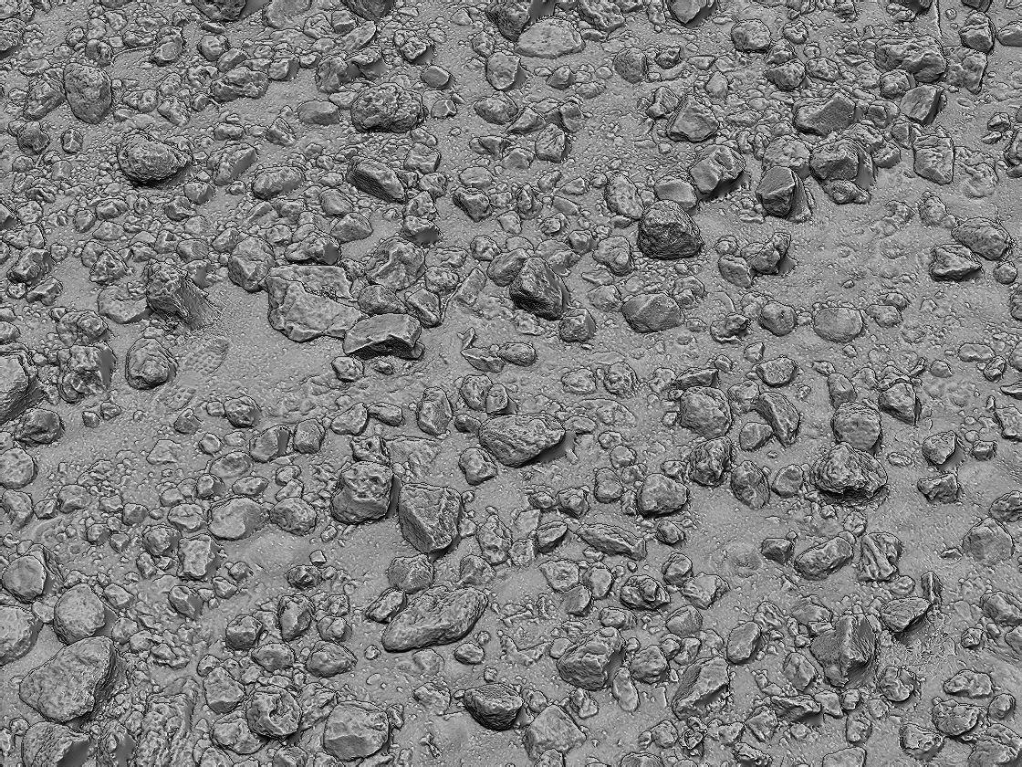 Mud stones desert 16K Low-poly 3D model_10