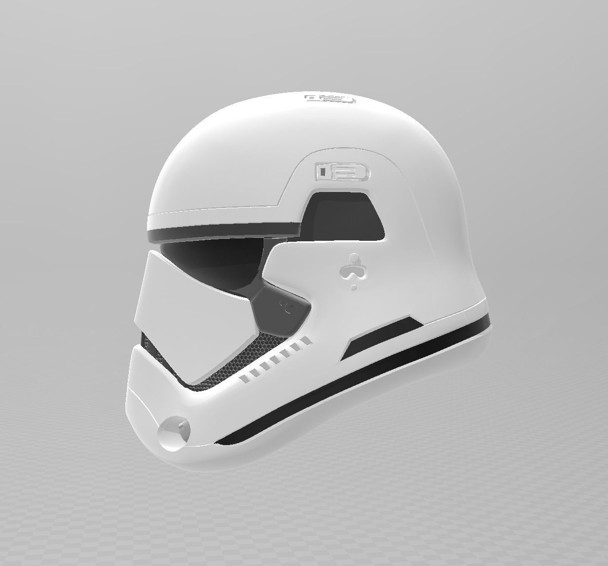 Star Wars The Last Jedi TLJ Storm trooper helmet EP8 3D print model_2
