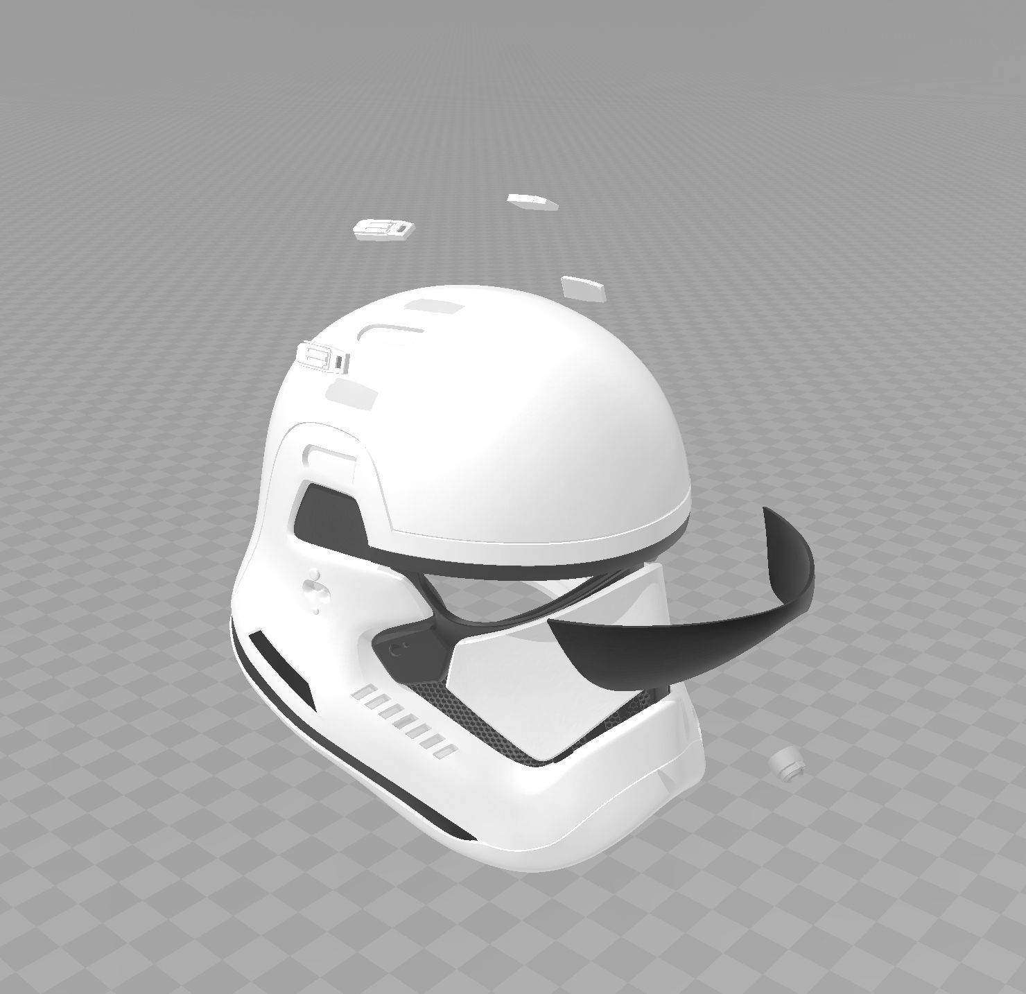 Star Wars The Last Jedi TLJ Storm trooper helmet EP8 3D print model_5