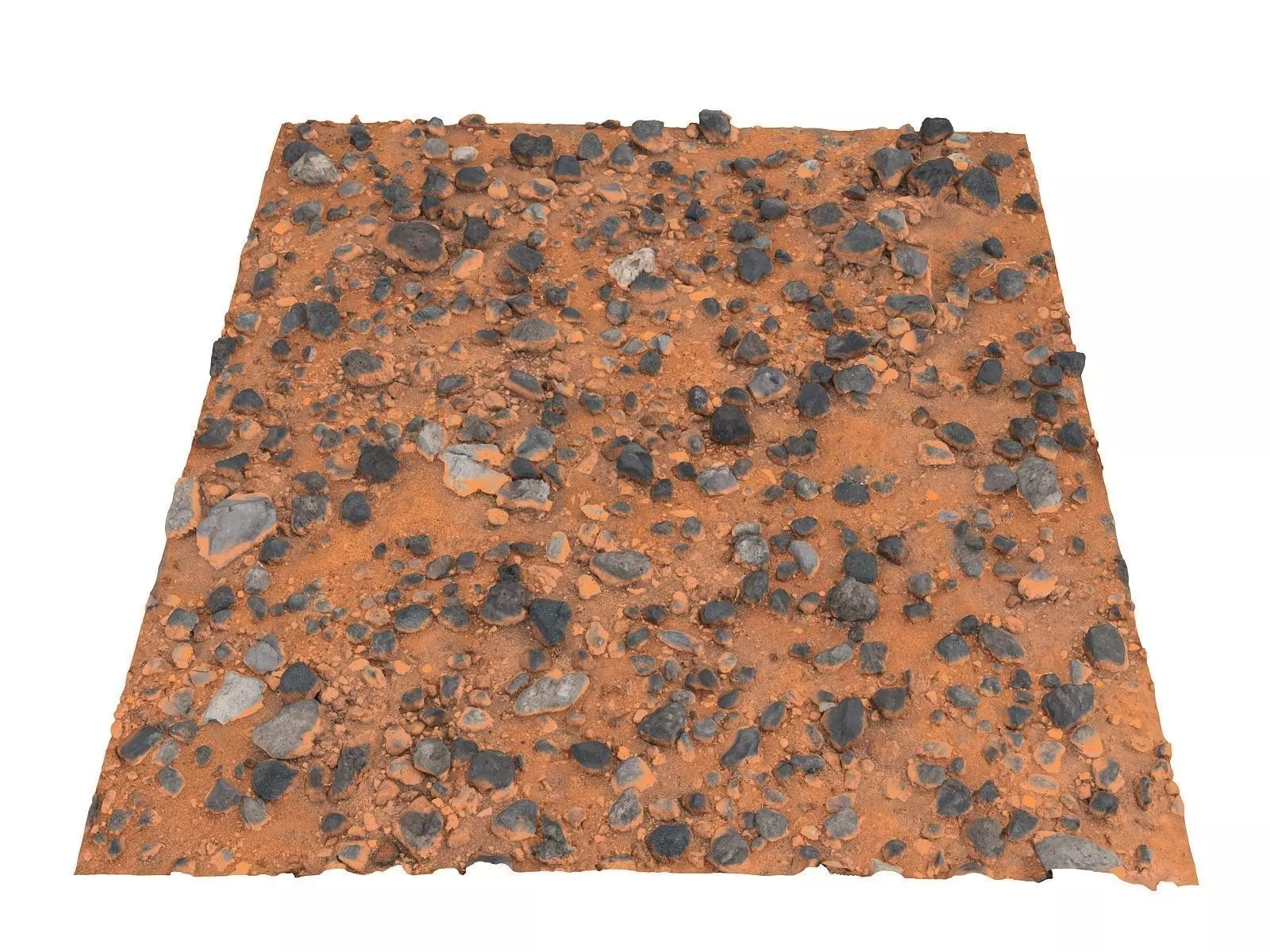 Desert stone mars Low-poly 3D model_0
