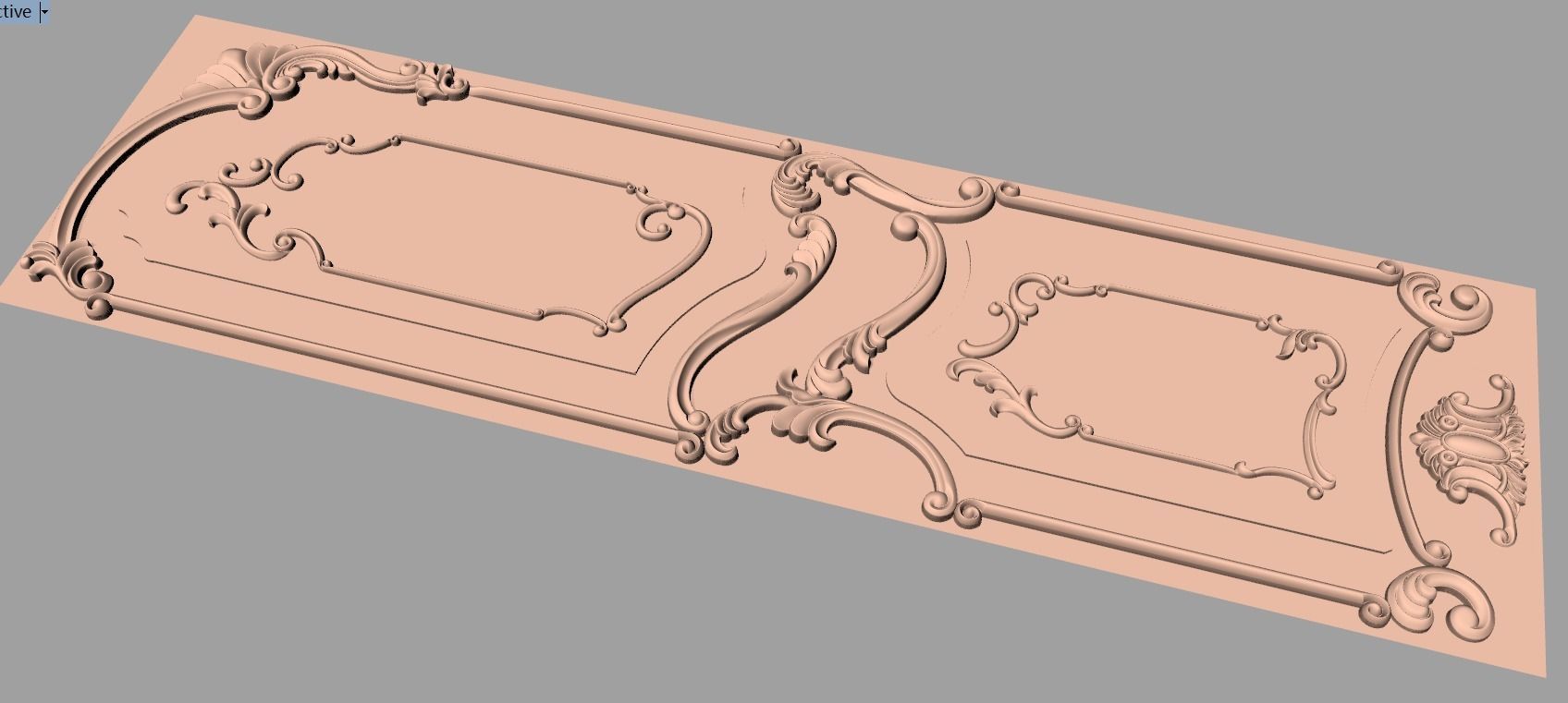 3D carved model furniture 3D design used for artcam aspire E791 3D model_2