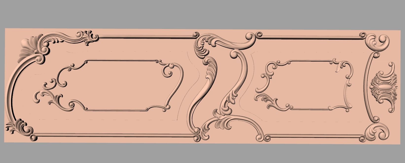 3D carved model furniture 3D design used for artcam aspire E791 3D model_3