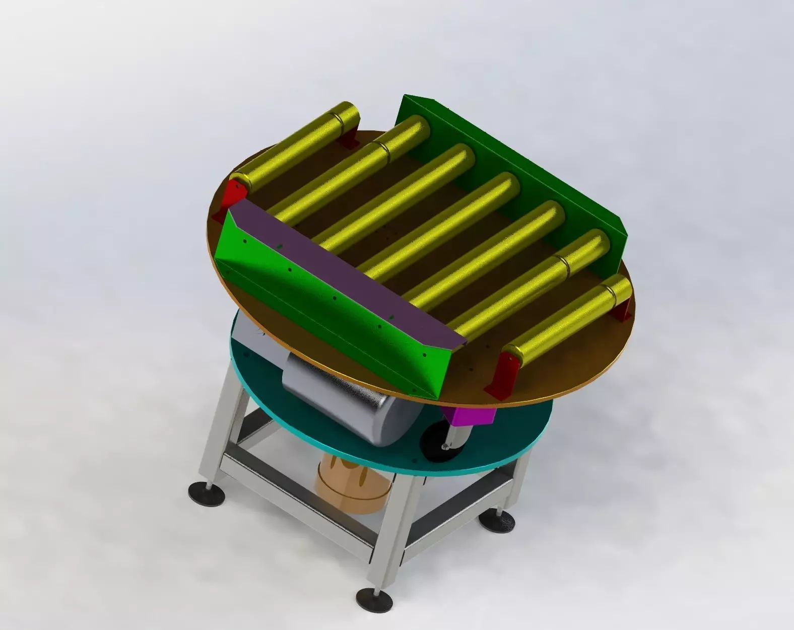 Rotary conveyor 3D model
