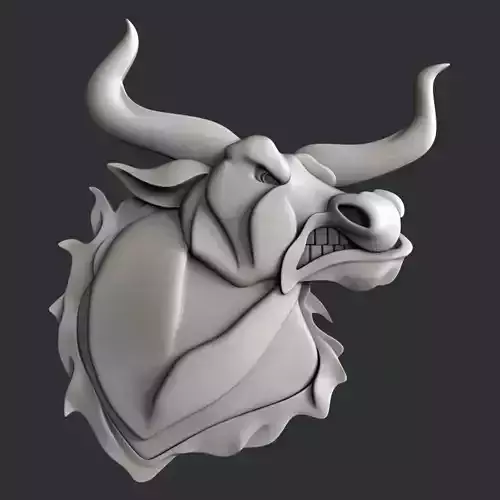 3d STL models for CNC bull