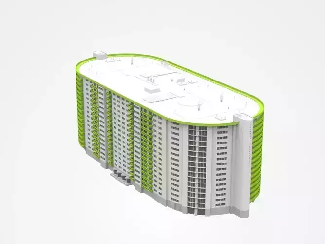 Large Multi-storey Living Apartment 3D model