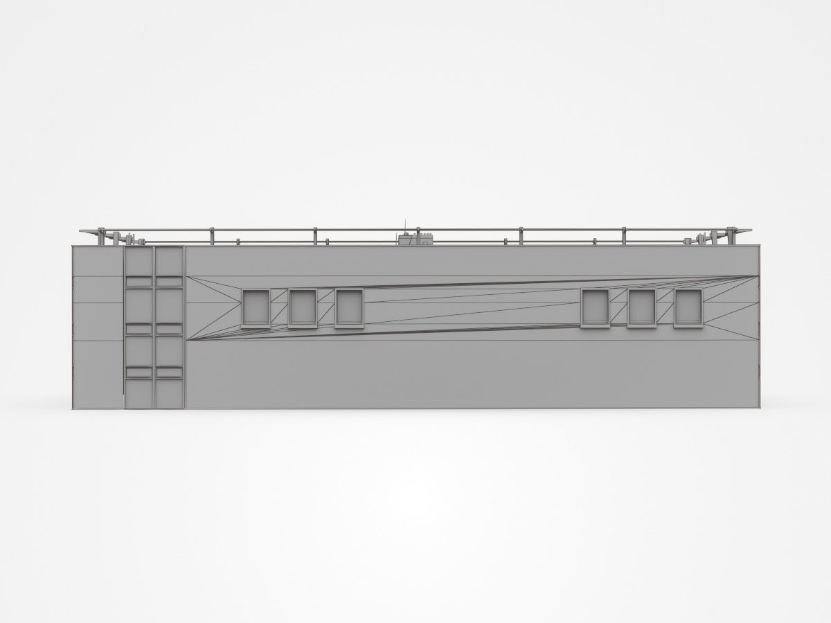 Industrial Building 3D model_5