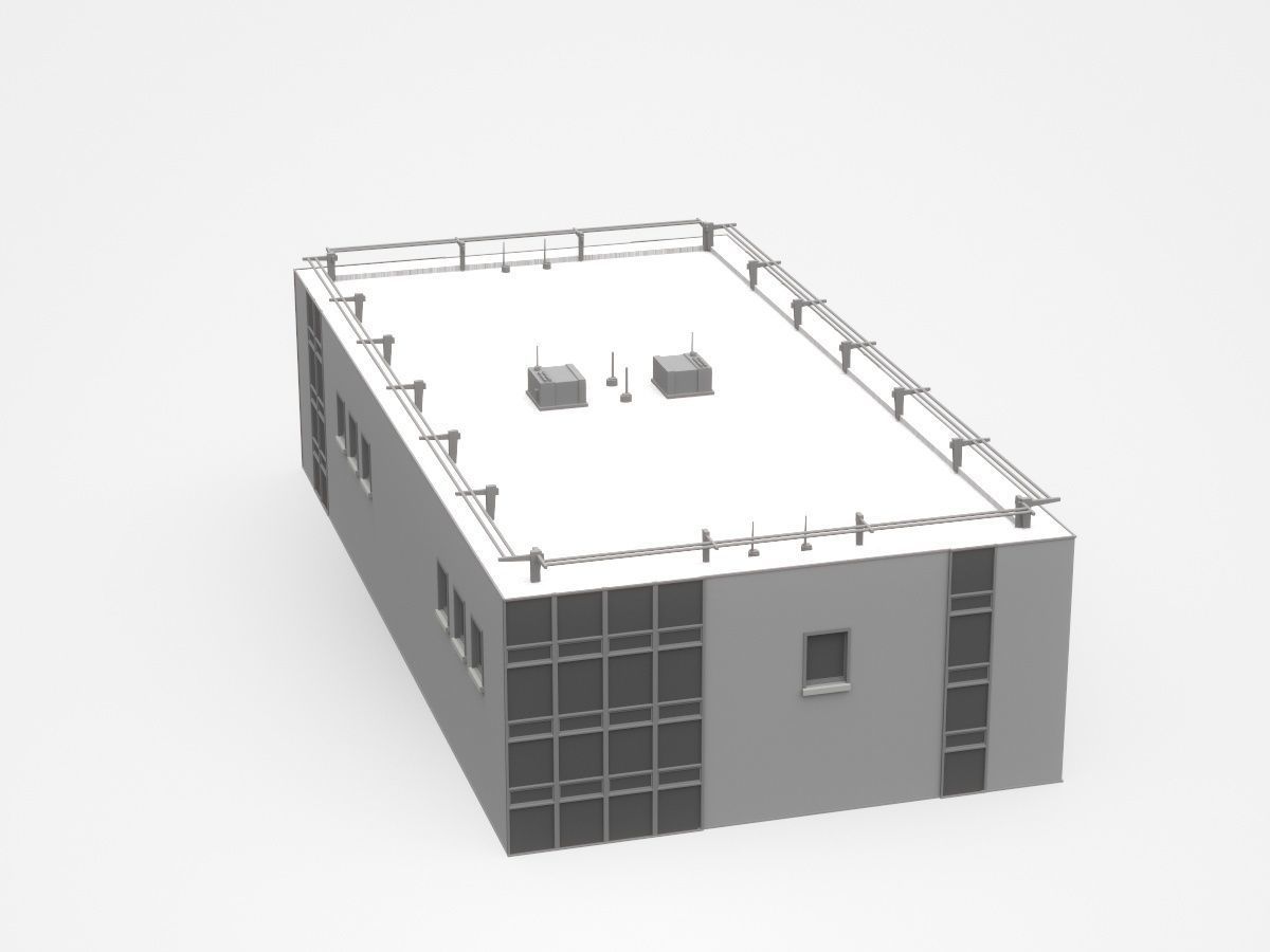 Industrial Building 3D model_3
