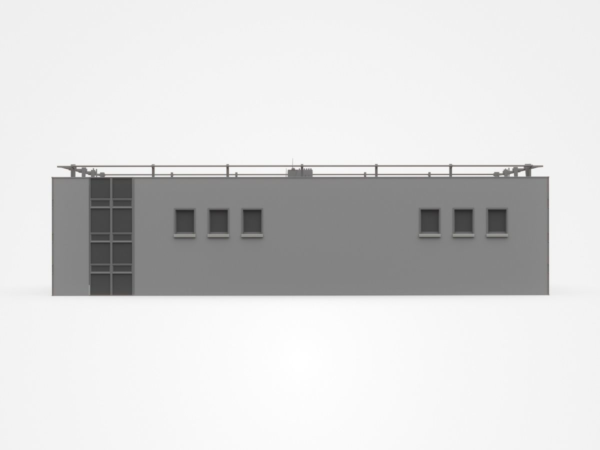 Industrial Building 3D model_2