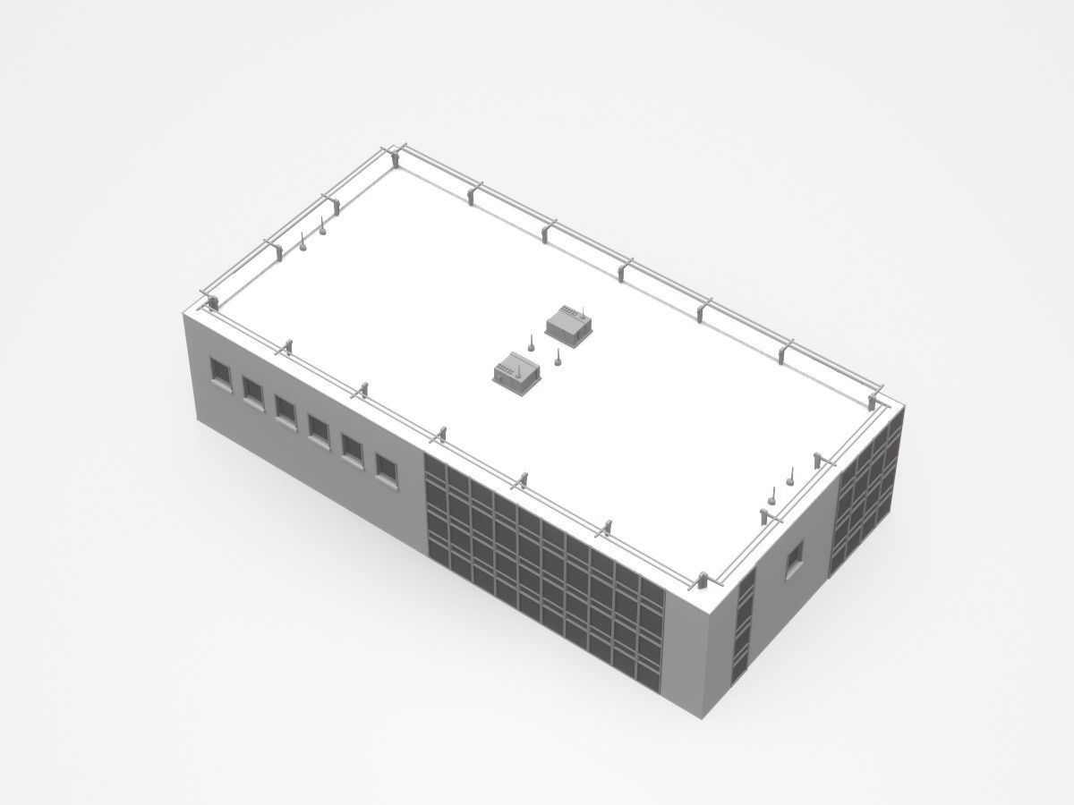 Industrial Building 3D model_1