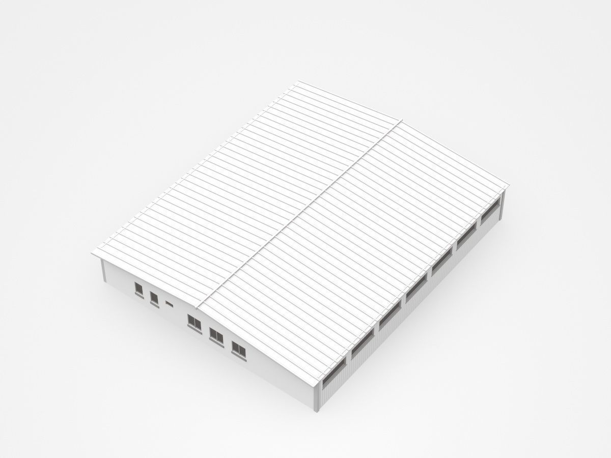 Industrial building 3D model_1