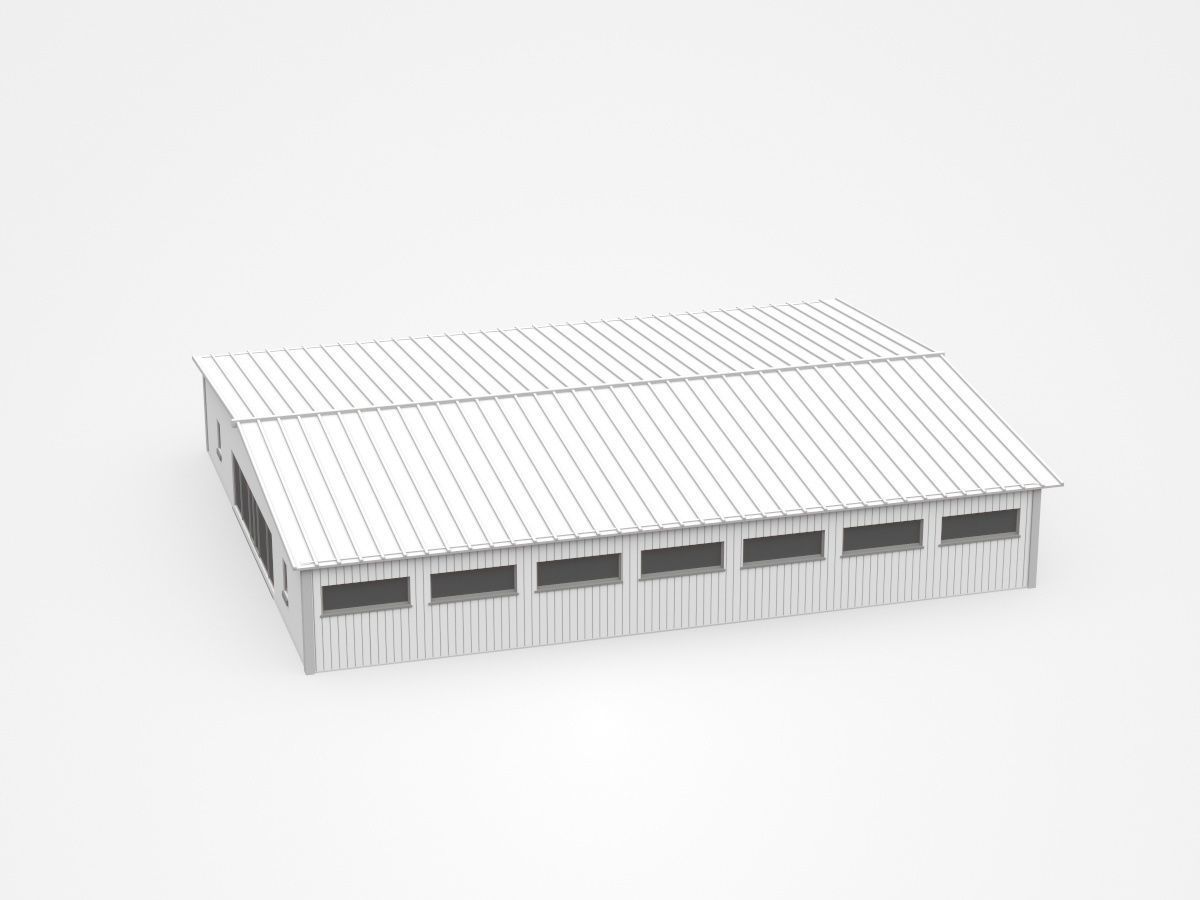 Industrial building 3D model_3