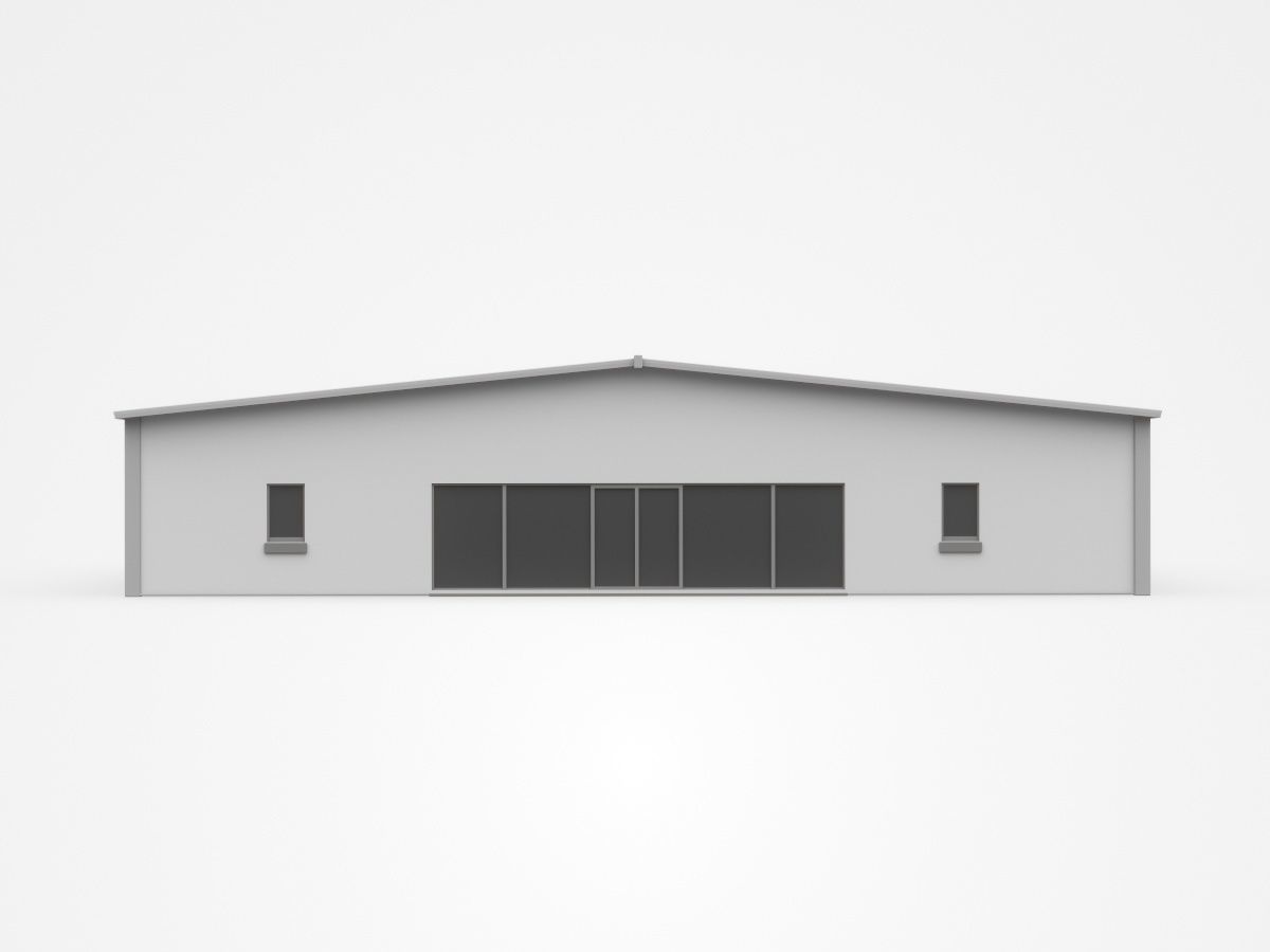 Industrial building 3D model_2