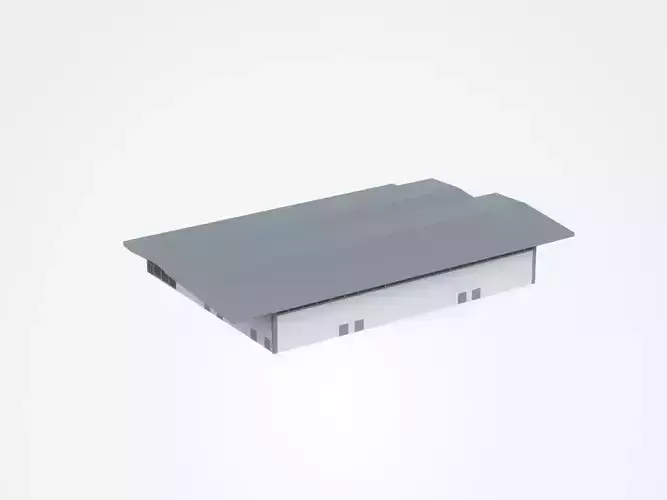 Industrial Building With Glass Windows