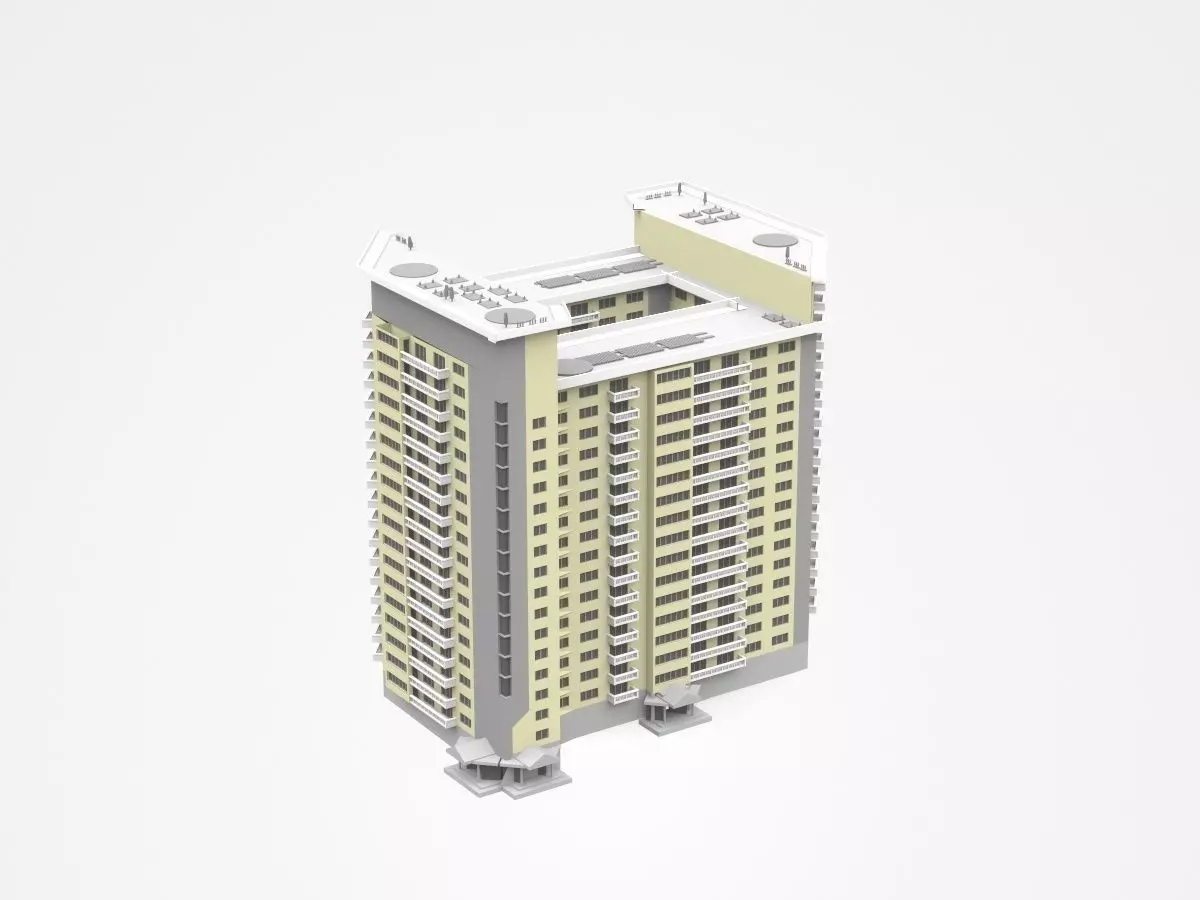 Huge Multi-storey Apartment 3D model_0