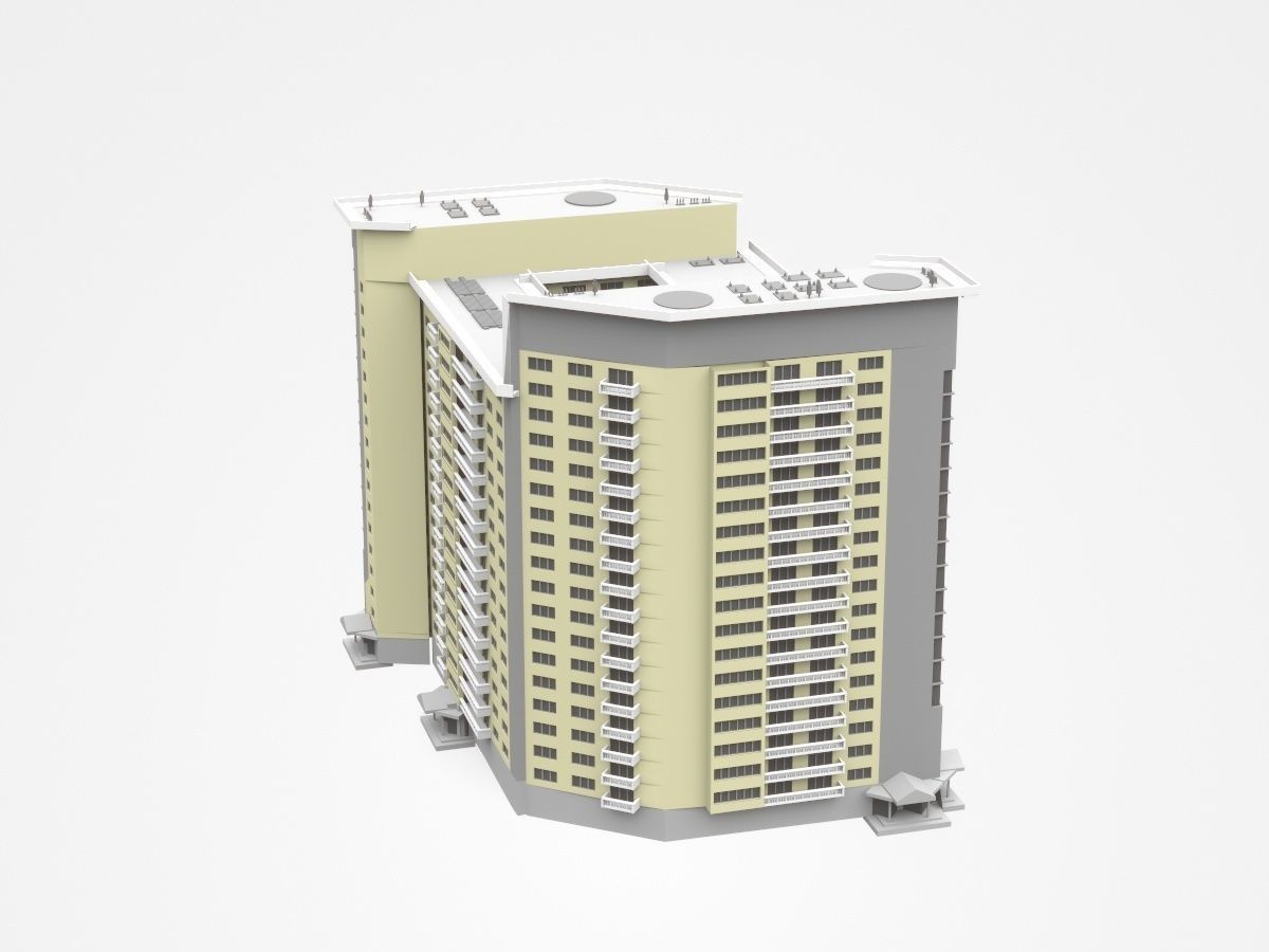 Huge Multi-storey Apartment 3D model_3