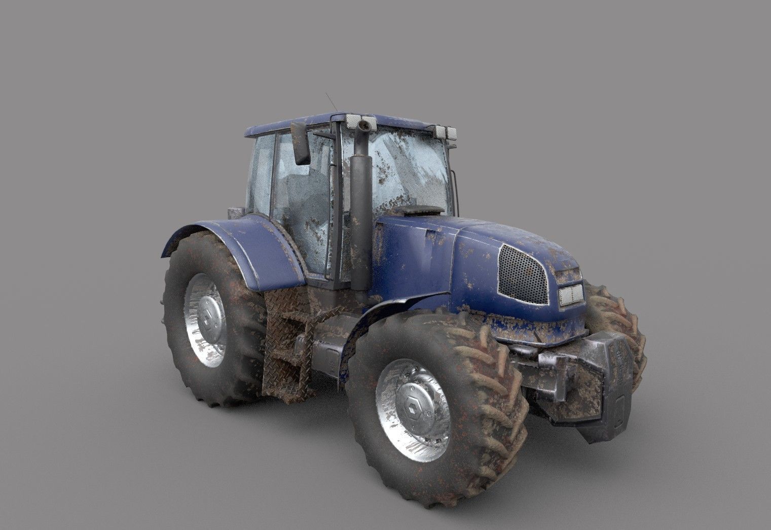 Dirty Tractor lowpoly