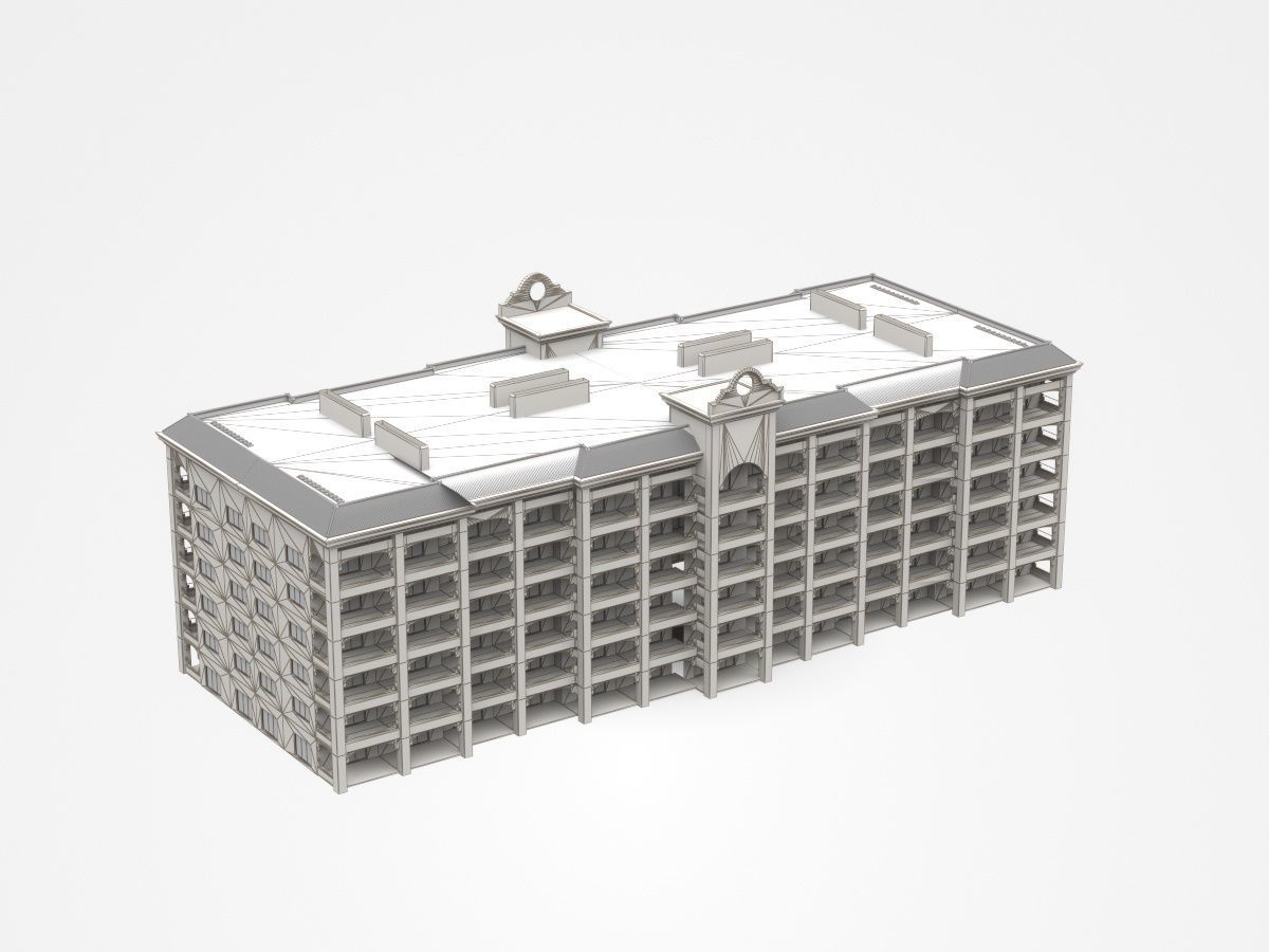 Huge Semi-storey Apartment 3D model_4