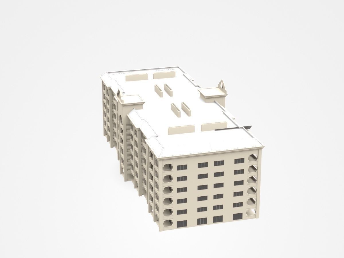 Huge Semi-storey Apartment 3D model_3