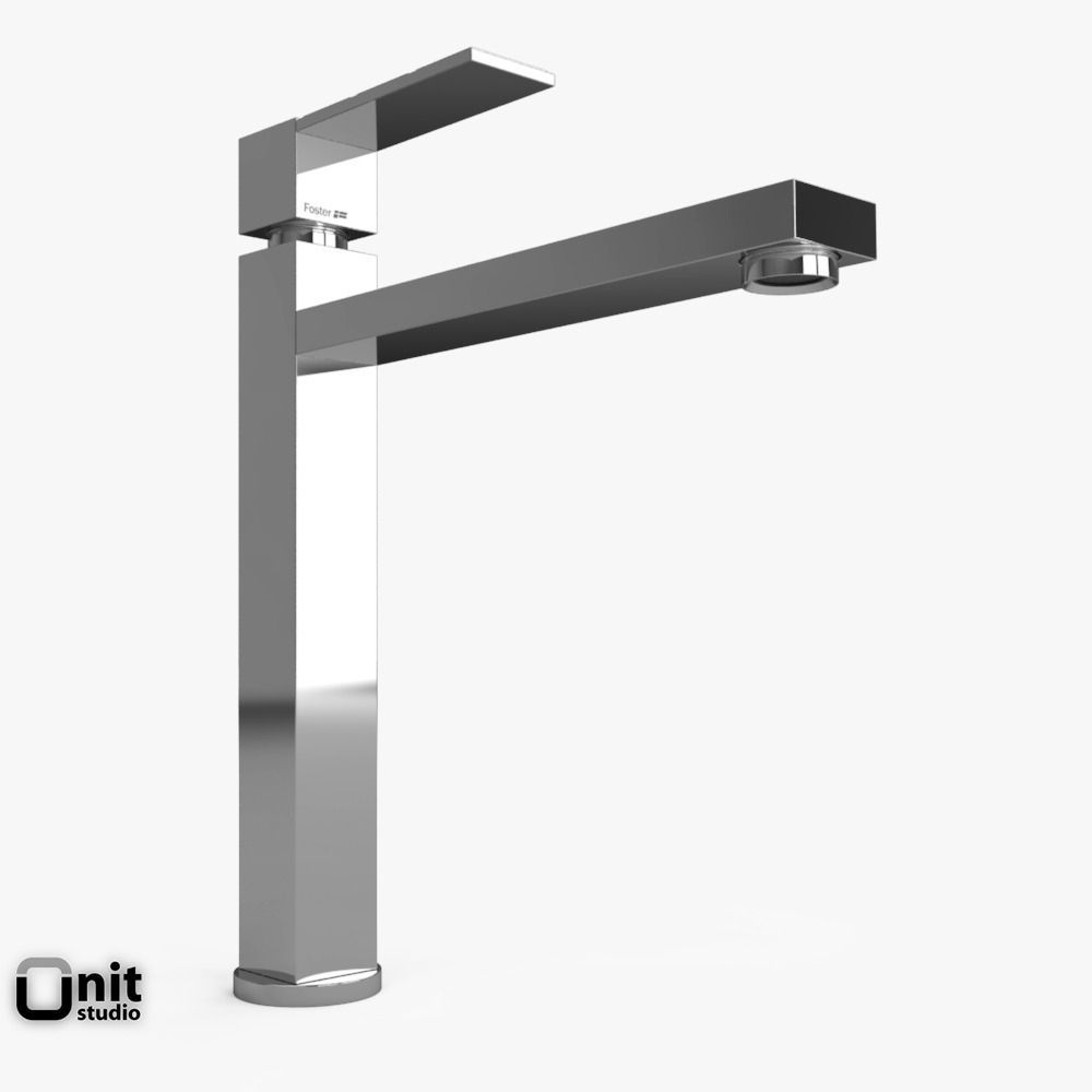 Tre and Tre Alto Mixer Taps by Foster 3D model_2