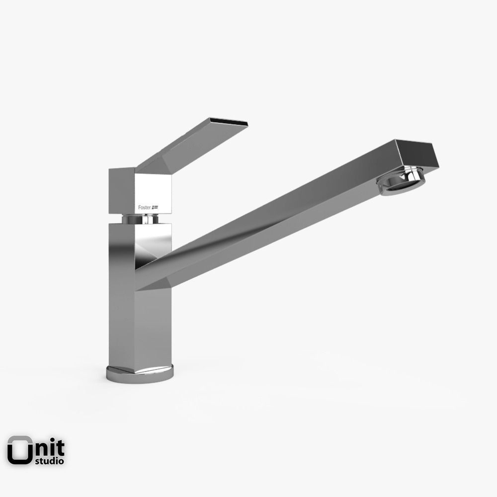 Tre and Tre Alto Mixer Taps by Foster 3D model_6